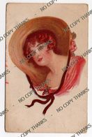 Illustratore - Arte Pittura - Donna Woman Ragazza Girl Cappello Hat . Moda - Harrison Fisher - Fisher, Harrison
