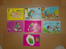 CAB0063 HUMOUR : Lot De 7 Cartes  Vierges Theme : Gaston Lagaffe - 5 - 99 Postcards