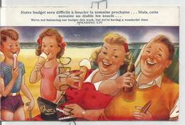 A La Plage. Famille En Transat, Glaces, Chocolats, Bière Et Cigare:"Notre Budget Sera Difficile à Boucler.." Fitzpatrick - Taylor