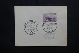 ALGÉRIE - Oblitération FDC Sur Enveloppe En 1956 De Oran - L 49819 - FDC