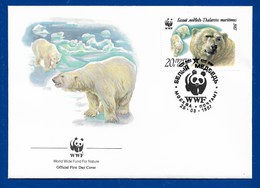 Russland / Russia 1987 , Der Eisbär / Polar Bear - WWF Official First Day Cover - Mockba 25-03-1987 - FDC