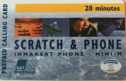 TAAF - Inmarsat - Prepaid Calling Card - Scratch § Phone - TAAF - Terres Australes Antarctiques Françaises