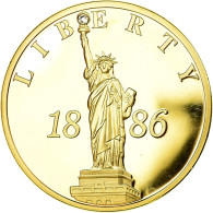 United States Of America, Médaille, Statue De La Liberté, FDC, Copper Gilt - Other & Unclassified