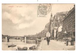 REF203/ TP 81(déf) S/CP Dinant Le Quai  C.Ambt Arlon - BXL 2 15/8/1908 > Antwerpen - Ambulanti