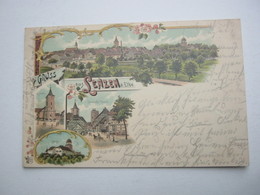 LENZEN,Seltene Karte Um 1899 Mit Marke + Stempel - Lenzen