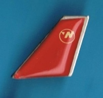 1 PIN'S  //  ** DÉRIVE / EMPENNAGE / COMPAGNIE AÉRIENNE / NORTHWEST AIRLINES ** - Avions