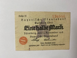 Allemagne Notgeld Nurnberg 1/2 Mark - Collections