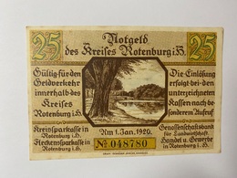 Allemagne Notgeld Rotenburg 25 Pfennig - Collections