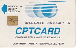 TARJETA DE PERU DE CPTCARD DE 80 UNIDADES - Pérou