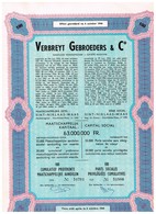 Titre Ancien - Verbreyt Gebroeders & C°  - Titre émis Après Le 06/10/1944 - Textile