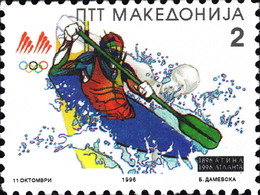 REPUBLIC OF MACEDONIA, 1996, STAMP, MICHEL 62 - KAYAK ** - Kanu