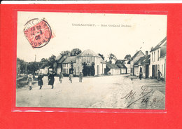 80 VIGNACOURT Cpa Animée Rue Godard Dubruc   Coll Pauchet - Vignacourt