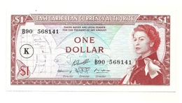 St. Kitts - 1 Dollar 1965     +++++++ - Caribes Orientales