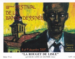 Etiquette Bière PINELLI Joe G. Festival BD Cousance 2007 (Féroces Tropiques...) - El Arte De La Mesa