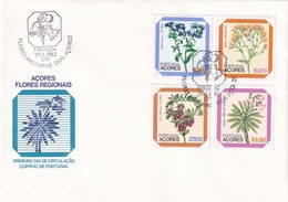 Portugal Azores FDC 1982 Cover: Fauna Flores Of Azores; Blume; Fleur; - Portuguese Africa
