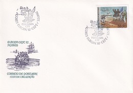 Portugal Azores FDC 1982 Cover: Europa Cept;  The Embarkation Of Brave In Mindelo - Afrique Portugaise