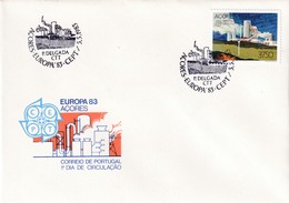 Portugal Azores FDC 1983 Cover: Europa CEPT; Geothermal Energy; Nature Protection; Industry - Portugiesisch-Afrika