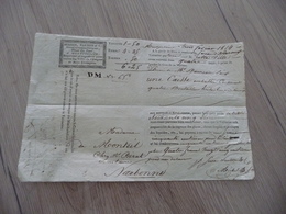 Roulage Feuille De Route Montpellier  Narbonne Serres Nauton Huile 1814 - Transporte