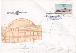 Portugal Azores FDC 1987 Cover: Europa CEPT; Architecture; Buildings - Portuguese Africa