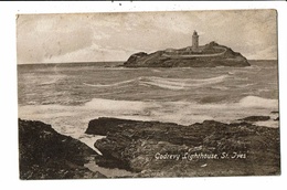 CPA-Carte Postale-Royaume Uni-Godrevy-Lighthouse- St Ives-1913 VM10991 - St.Ives