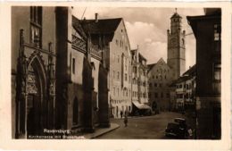 CPA AK Ravensburg Kirchstrasse Mit Blasterturm GERMANY (938502) - Ravensburg