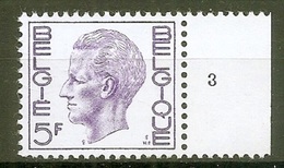 BELGIE * Nr 1645 P3  Plaatnummer 3 * Postfris Xx - 1970-1980 Elström