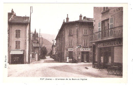 VIF (38 - Isère) L'avenue De La Gare Et L'église - Vif