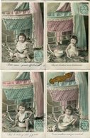 Themes .20940 . Enfants . Petite Fille . Serie 560 B C I .4 Cartes Postales . - Collections, Lots & Séries