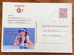 ENOLOGIA VINI FRANCESI  STREEKWIJNEN FRANSEWIJNEN ADVERTISING PUBBLICITA' SU CARTE POSTALE BELGIQUE - Storia Postale