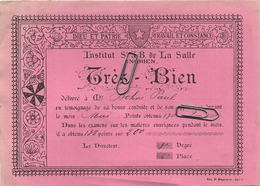 Enghien : Institut St. J-B De La Salle :  Carte D' Honneur :  ( 15.5  X 11 Cm ) - Enghien - Edingen