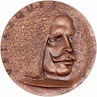 ESPAÑA. MEDALLA F.N.M.T. PINTOR DIEGO VELÁZQUEZ. 1.960. BRONCE. SPAIN MEDAL - Professionali/Di Società