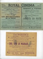 Braine-Le-Compte : Document Cinéma : 4 Items En Total : Cinéma  Royal - Baudouin - Nova  (  See All Scns ) - Historische Documenten