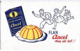 Buvard Publicitaire : Flan ANCEL - Sucreries & Gâteaux