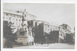 Genova - Mon. A,C. Colombo - Retro Indiviso - Genova