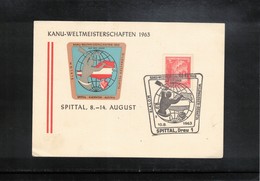 Austria / Oesterreich 1963 Spittal Canoe World Championship Interesting Cover - Kanu