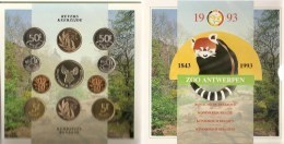 FDC Setje  1993  Frans + Vlaams - FDEC, BU, BE & Münzkassetten