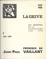 LA GRIVE N°147-148  TOME 1 1925-1939 - Champagne - Ardenne