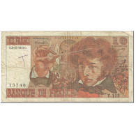 France, 10 Francs, Berlioz, 1974, 1974-10-03, TB, Fayette:63.7b, KM:150a - 10 F 1972-1978 ''Berlioz''