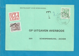 1960 Op Kaart ST-TRUIDEN Getaxeerd Met TX71+zegel 1958 Met "T" Als Strafportzegel, - 1977-1985 Zahl Auf Löwe (Chiffre Sur Lion)