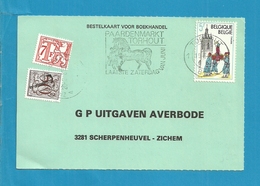 Kaart TORHOUT Getaxeerd Met TX71+zegel 1958 Met "T" Als Strafportzegel, - 1977-1985 Zahl Auf Löwe (Chiffre Sur Lion)