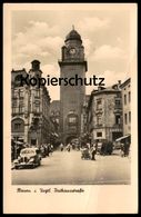 ALTE POSTKARTE PLAUEN RATHAUSSTRASSE HANDKARREN KONSUM OLDTIMER VOGTLAND Ansichtskarte Postcard Cpa AK - Plauen