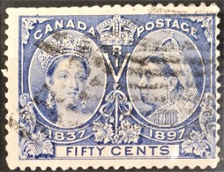 CANADA 1897 - Canceled - Sc# 60 - 50c - Jubilee Issue - Oblitérés