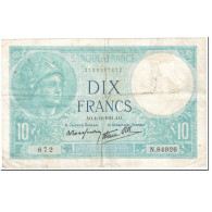 France, 10 Francs, Minerve, 1941, 1941-12-04, TB, Fayette:07.30, KM:84 - 10 F 1916-1942 ''Minerve''