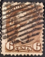 CANADA 1888 - Canceled - Sc# 43a - 6c - Usati