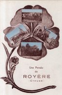 UNE PENSEE DE ROYERE (creuse)  QUATRE PHOTOS SUR LES PETALES DE LA PENSEE - Royere