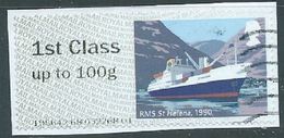 GROSBRITANNIEN GRANDE BRETAGNE GB POST&GO 2018  R.M.HERITAGE MAIL BY SEA: RMS ST HELENA, 1990 FCup To 100g SG FS212 MI A - Post & Go (distributori)