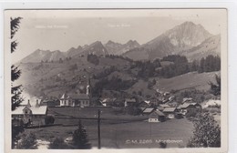 Montbovon - Vue Générale. Fabrique De Carbure. Carte Photo, Bord Droit - Montbovon