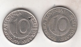 SLOVENIA  10  TOLAR  2000   DRUCKFEHLER  ERROR - Slovenia