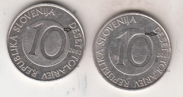 SLOVENIA  10  TOLAR  2001   DRUCKFEHLER  ERROR - Slovénie