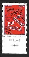 France 2020 - Yv N° 5372 ** - Lille Métropole Capitale Mondiale Du Design ** - Ungebraucht